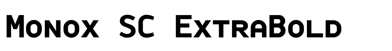 Monox SC ExtraBold